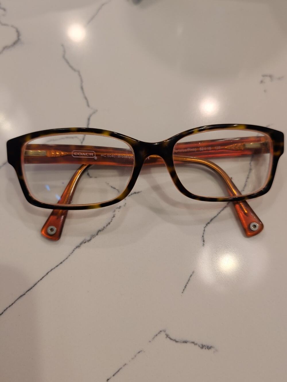 Authentic Coach Cailin HC8110 Tortoise Sunglasses/Eyeglasses Frame 56-19-135